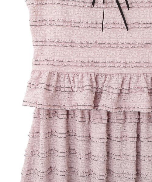 【大幅値下げ】JILLbyJILLSTUART セットアップ　お呼ばれ　ドレス JILL by JILL STUART｜バイカラーストレッチレースセットアップ