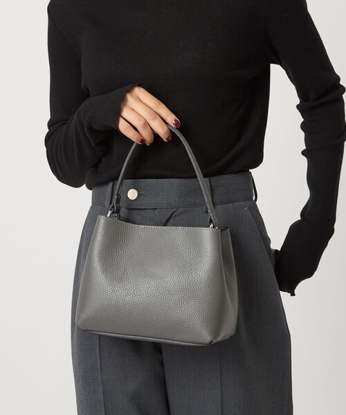 MARCO BIANCHINI（マルコビアンチーニ）の「＜MARCO BIANCHINI＞ボックス バッグ（トートバッグ・レディース・ダークブラウン/オフホワイト/ダークグレー・FREE）」の15枚目の写真