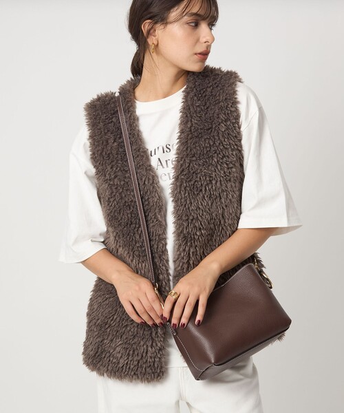 MARCO BIANCHINI（マルコビアンチーニ）の「＜MARCO BIANCHINI＞ボックス バッグ（トートバッグ・レディース・ダークブラウン/オフホワイト/ダークグレー・FREE）」の16枚目の写真