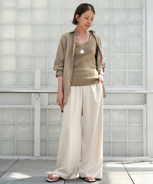 EVERYDAY I LIKE.（エヴリディアイライク）の「*Vintage Tank top（Tシャツ/カットソー・レディース・ブラック系その他/タン/ベージュ・FREE）」の9枚目の写真