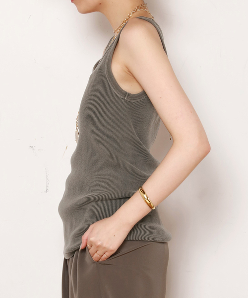 EVERYDAY I LIKE.（エヴリディアイライク）の「*Vintage Tank top（Tシャツ/カットソー・レディース・ブラック系その他/タン/ベージュ・FREE）」の14枚目の写真