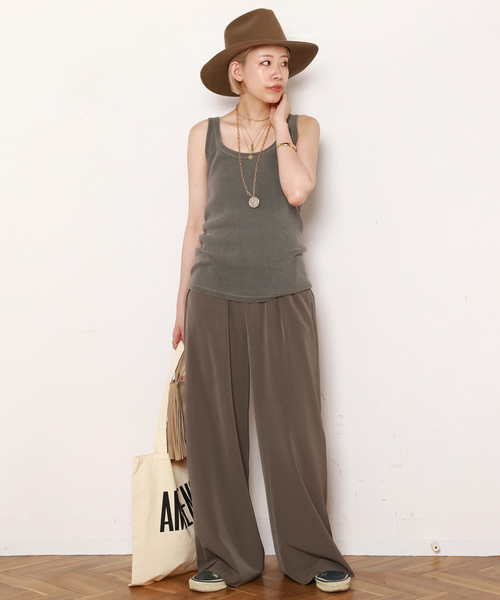 EVERYDAY I LIKE.（エヴリディアイライク）の「*Vintage Tank top（Tシャツ/カットソー・レディース・ブラック系その他/タン/ベージュ・FREE）」の16枚目の写真