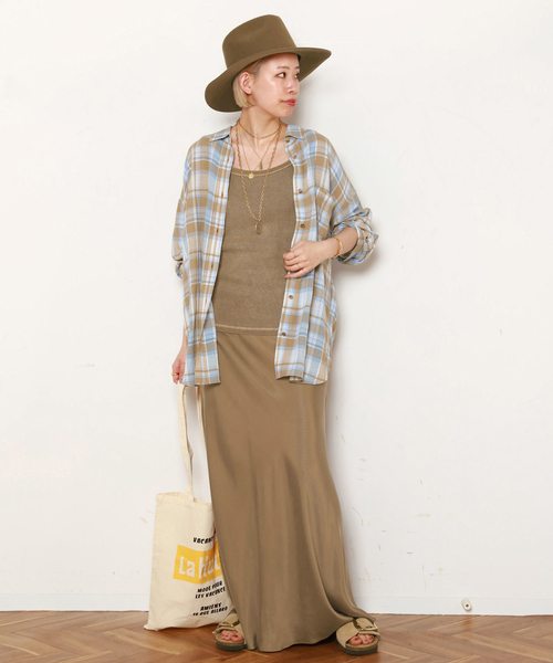 EVERYDAY I LIKE.（エヴリディアイライク）の「*Vintage Tank top（Tシャツ/カットソー・レディース・ブラック系その他/タン/ベージュ・FREE）」の22枚目の写真