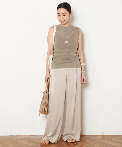 EVERYDAY I LIKE.(エヴリディアイライク)の「*Vintage Tank top(Tシャツ/カットソー・レディース・ブラック系その他/タン/ベージュ・FREE)」の15枚目の写真