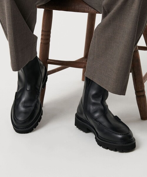 BEAUTY&YOUTH UNITED ARROWS（ビューティーアンドユースユナイテッドアローズ）の「モカシン ジッパー ブーツ（ブーツ・メンズ・ブラック・7/8/9/10）」の2枚目の写真
