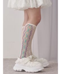 merry jenny 花柄ロングブーツ　美品 merry jenny 花柄ロングブーツ 美品 - メルカリ