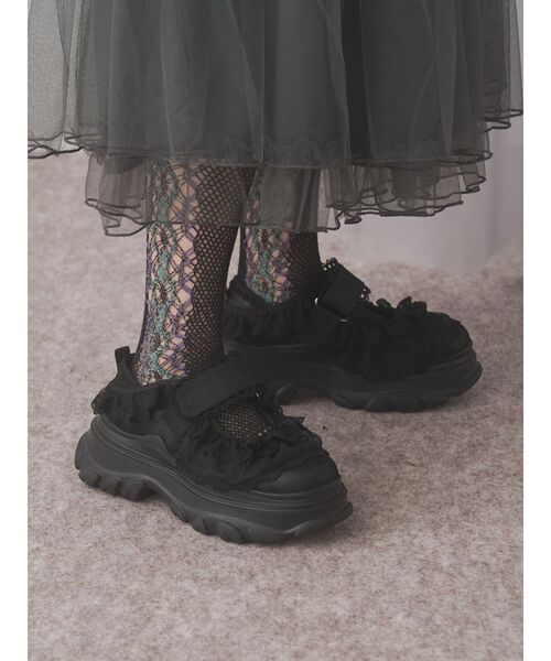 靴 merry jenny frill strap sneakers セール】frill strap sneakers（スニーカー）｜merry jenny