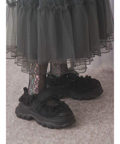 frill strap sneakers（スニーカー）｜merry jenny（メリージェニー