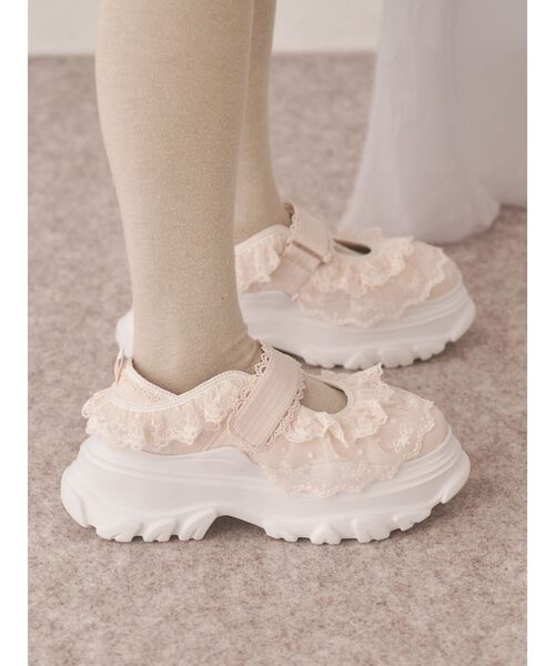 frill strap sneakers（スニーカー）｜merry jenny（メリージェニー