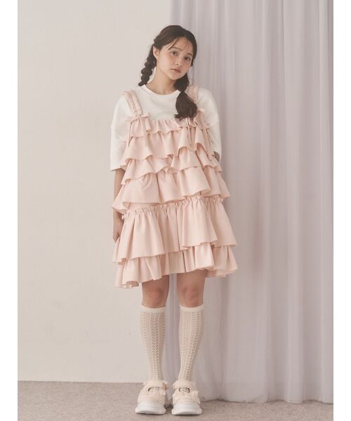 merry jenny（メリージェニー）の「frill strap sneakers（スニーカー・レディース・ブラック/オフホワイト/ピンク・MEDIUM/LARGE）」の18枚目の写真