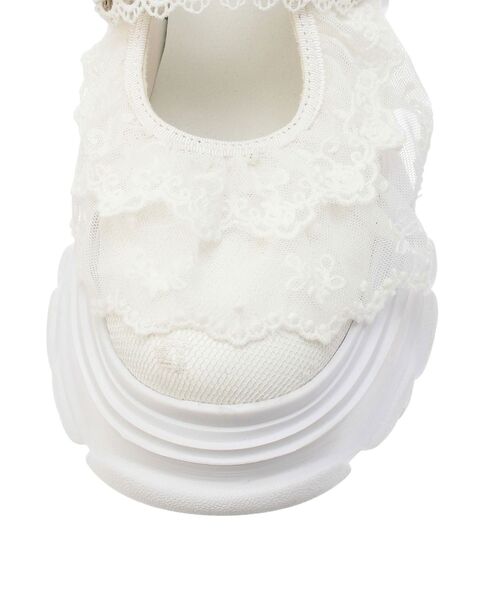 merry jennyスニーカー 厚底 frill strap sneakers メリージェニー merry jenny frill strap sneakers （オフ
