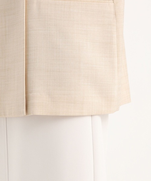 Andemiu（アンデミュウ）の「ライトテーラードジャケット577582（テーラードジャケット・レディース・ライトベージュ/チャコールグレー・FREE）」の21枚目の写真