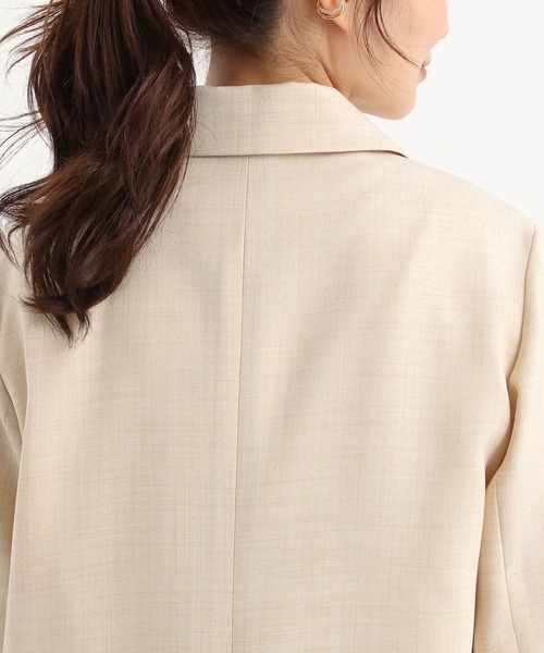 Andemiu（アンデミュウ）の「ライトテーラードジャケット577582（テーラードジャケット・レディース・ライトベージュ/チャコールグレー・FREE）」の22枚目の写真