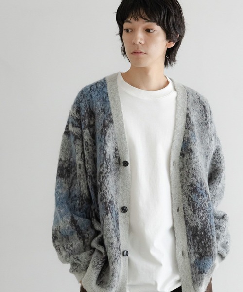 LOWRYS FARM(ローリーズファーム)の「【LFM(U)】モヘアジャガードカーデ 496994(ニット/セーター・メンズ・グレー/ベージュ・FREE)」の15枚目の写真
