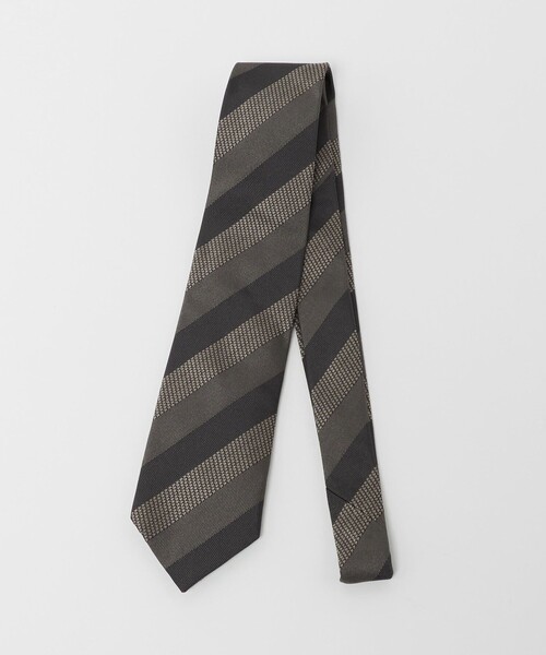 UNITED ARROWS(ユナイテッドアローズ)の「レジメンタル ストライプ ネクタイ(ネクタイ・メンズ・グレー系/パープル・FREE)」の1枚目の写真