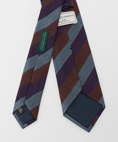 UNITED ARROWS(ユナイテッドアローズ)の「レジメンタル ストライプ ネクタイ(ネクタイ・メンズ・グレー系/パープル・FREE)」の4枚目の写真