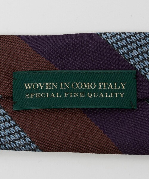 UNITED ARROWS(ユナイテッドアローズ)の「レジメンタル ストライプ ネクタイ(ネクタイ・メンズ・グレー系/パープル・FREE)」の9枚目の写真