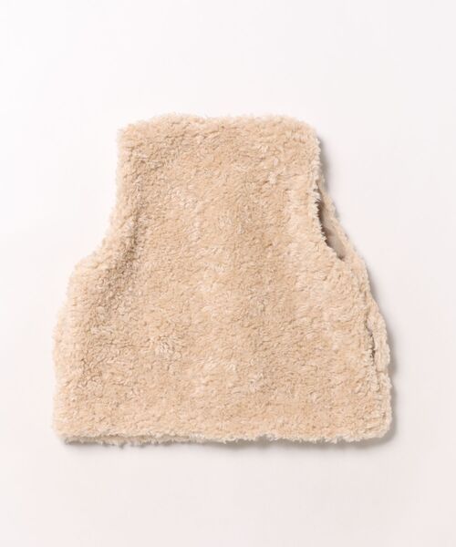 Ocean&Ground(オーシャン&グラウンド)の「ファーベスト(ベスト・キッズ・チャコール/アイボリー・140/120/110/100/90/130)」の3枚目の写真