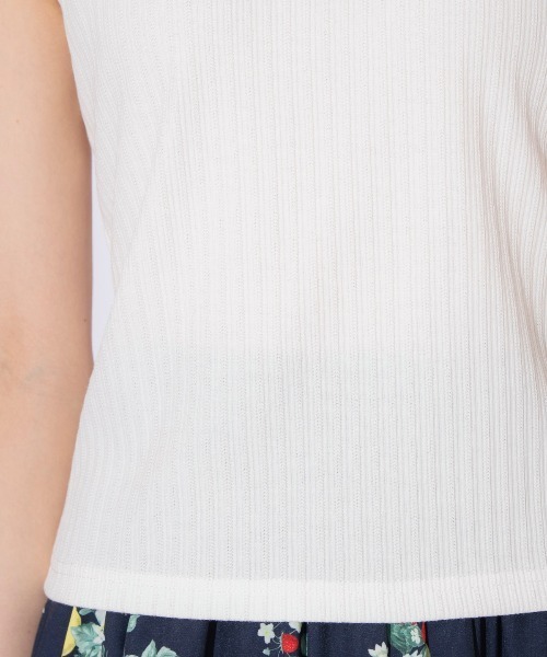 WILLSELECTION(ウィルセレクション)の「ランダムテレコノースリーブトップス(キャミソール・レディース・レッド/ブラック/オフホワイト・FREE)」の10枚目の写真