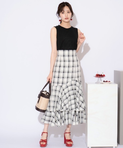 WILLSELECTION(ウィルセレクション)の「ランダムテレコノースリーブトップス(キャミソール・レディース・レッド/ブラック/オフホワイト・FREE)」の19枚目の写真