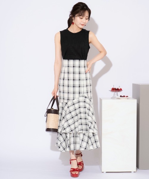 WILLSELECTION(ウィルセレクション)の「ランダムテレコノースリーブトップス(キャミソール・レディース・レッド/ブラック/オフホワイト・FREE)」の20枚目の写真