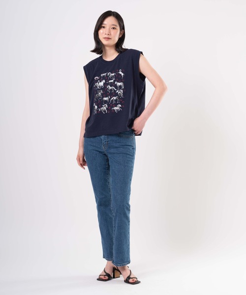 Levi's（リーバイス）の「Levi's/リーバイス BOXY タンクトップ（タンクトップ・レディース・ブルー・XS/S/M）」の12枚目の写真