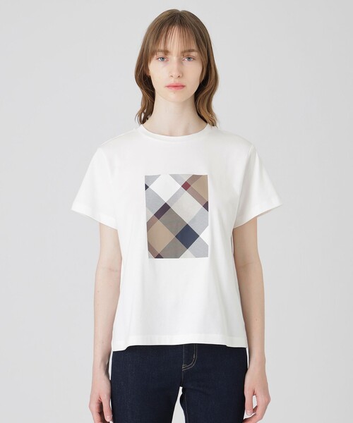BLUE LABEL CRESTBRIDGE チェック柄 Tシャツ 38 BLUE LABEL CRESTBRIDGE チェック柄 半袖Tシャツ 38 - メルカリ