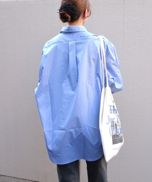 THE SHINZONE（ザ　シンゾーン）の「THE SHINZONE/シンゾーン　アンクルシャツ　UNCLE SHIRT（シャツ/ブラウス・レディース・ブルー/ナチュラル・FREE）」の6枚目の写真