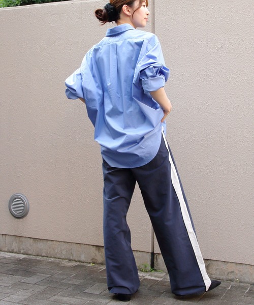 THE SHINZONE（ザ　シンゾーン）の「THE SHINZONE/シンゾーン　アンクルシャツ　UNCLE SHIRT（シャツ/ブラウス・レディース・ブルー/ナチュラル・FREE）」の14枚目の写真