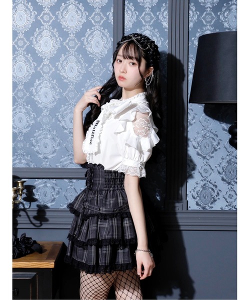 NOEMIE(ノエミー)の「ダブルベルトティアードスカパン(スカート・レディース・レッド/ブラック/パープル/ダークグレー・M/S)」の11枚目の写真