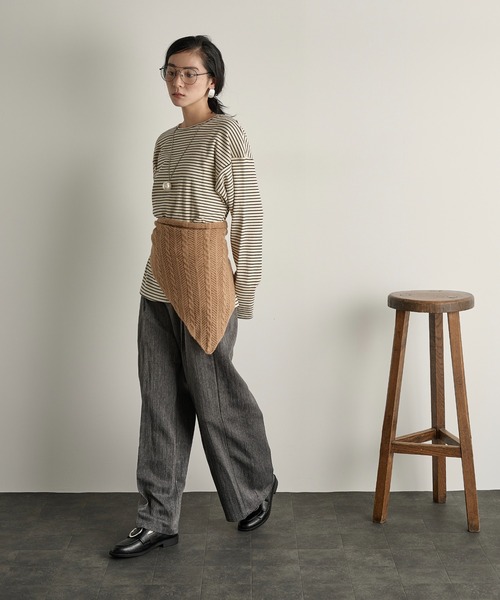 ヘリンボーン ジャガード　大判ストール ショール ヘリンボーンジャガードトライアングルスカーフ（ストール/ショール