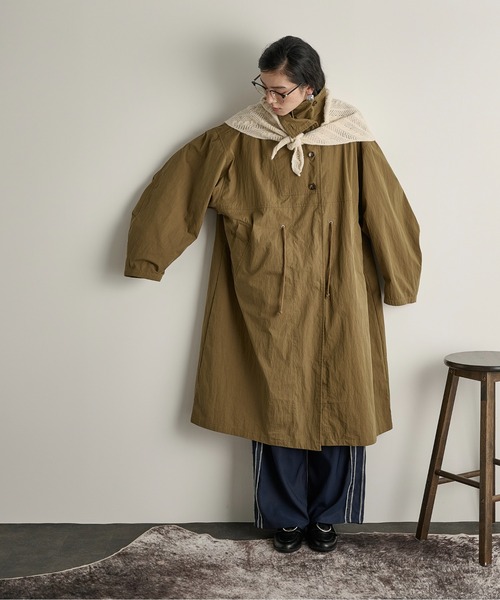 ヘリンボーンジャガードトライアングルスカーフ（ストール/ショール