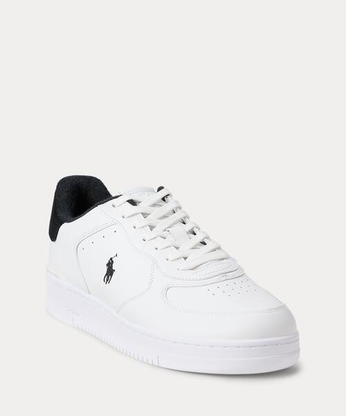 POLO RALPH LAUREN(ポロ ラルフ ローレン)の「マスターズ コート レザー スニーカー(スニーカー・メンズ・ホワイト・10D/10.5D/5D/6D/7D/7.5D/8D/8.5D/9D/9.5D)」の2枚目の写真