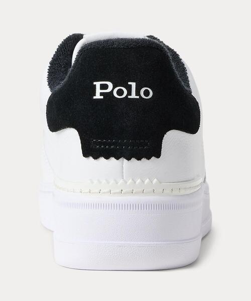 POLO RALPH LAUREN(ポロ ラルフ ローレン)の「マスターズ コート レザー スニーカー(スニーカー・メンズ・ホワイト・10D/10.5D/5D/6D/7D/7.5D/8D/8.5D/9D/9.5D)」の3枚目の写真