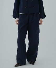 FEKETE（フェケテ）の「floral cargo pants / 小花柄ワイドカーゴパンツ（カーゴパンツ）」