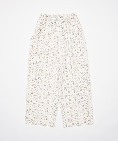 fekete floral cargo pants 小花柄ワイドカーゴパンツ floral cargo pants / 小花柄ワイドカーゴパンツ（カーゴパンツ