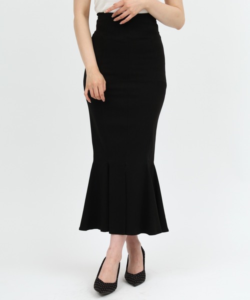 ROYAL PARTY（ロイヤルパーティー）の「ガムストレッチマーメイドスカート‘25a（スカート・レディース・ブラック/ブラウン/ベージュ/ネイビー・SMALL/MEDIUM）」の2枚目の写真