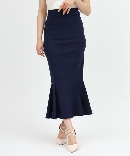 ROYAL PARTY（ロイヤルパーティー）の「ガムストレッチマーメイドスカート‘25a（スカート・レディース・ブラック/ブラウン/ベージュ/ネイビー・SMALL/MEDIUM）」の14枚目の写真