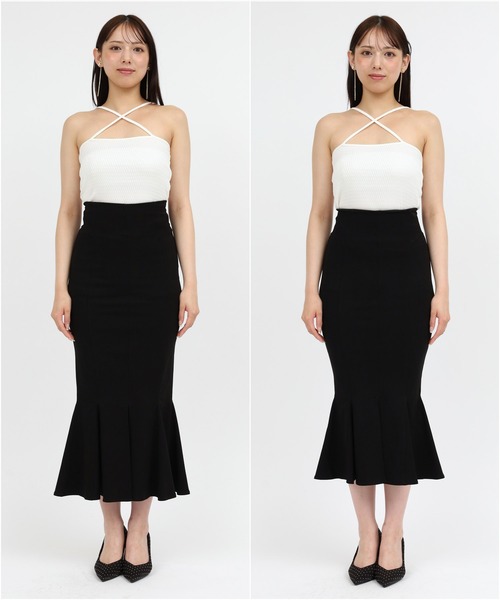 ROYAL PARTY（ロイヤルパーティー）の「ガムストレッチマーメイドスカート‘25a（スカート・レディース・ブラック/ブラウン/ベージュ/ネイビー・SMALL/MEDIUM）」の11枚目の写真