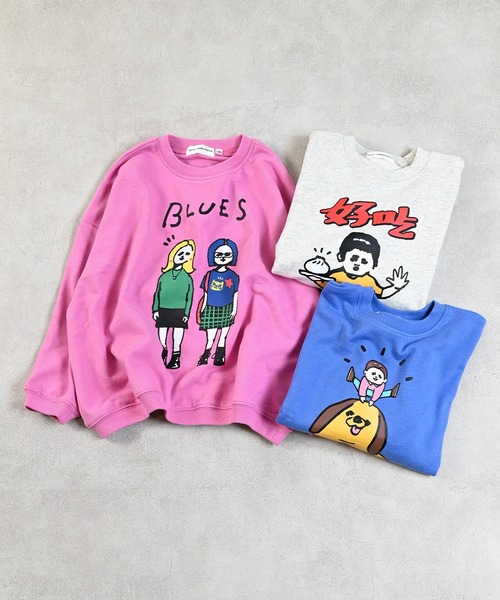 ちび＊ YUKI スウェット セール】【YUKI HORIMOTO】別注プリントスウェット（スウェット