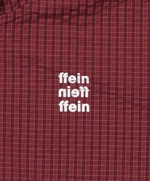 FFEIN(フェイン)の「3段ロゴチェックマウンテンパーカー / ダブルジップ フーディ アウター ワンポイント(ブルゾン・メンズ・ブルーグレー/スカイブルー/グリーン/レッド・LARGE/MEDIUM/SMALL)」の14枚目の写真