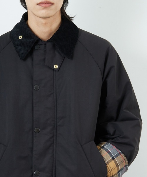 Barbour（バブアー）の「[Barbour/バブアー] 別注 中綿入り TRANSPORT トランスポートジャケット（その他アウター・レディース・オリーブ/グレイッシュベージュ/ブラック・34/36/38/40/42）」の19枚目の写真