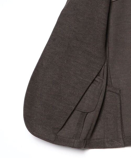 セール】ヘリンボーン ジャカードニット ブレザー（テーラード