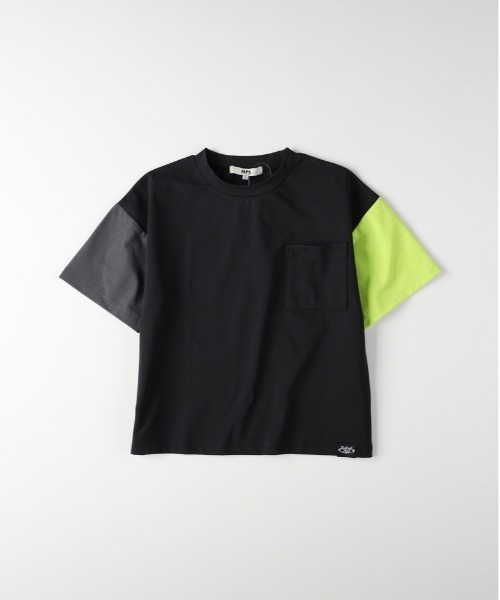 MPS（エムピーエス）の「【お手入れ＆着心地ラクラク】【MPS】ストレッチ天竺ビッグTシャツ/セットアップ対応（イージーケア・吸水速乾・UVカット）（Tシャツ/カットソー・キッズ・グリーン/オフホワイト/グレー/ブラック・130/140/150/160）」の8枚目の写真