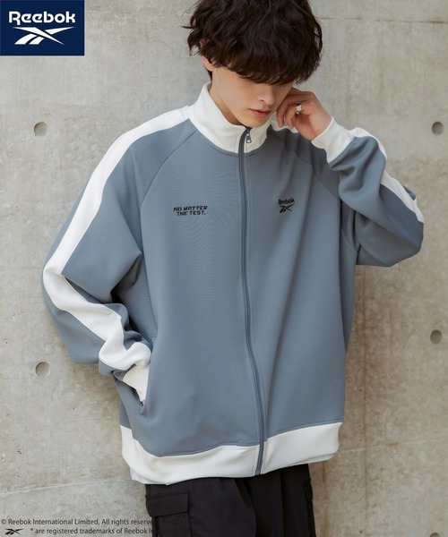 Rocky Monroe(ロッキーモンロー)の「Reebok リーボック オーバーサイズ袖ラインワンポイントロゴ刺繍ポンチトラックジャケット(ブルゾン・メンズ・ブラック/ホワイト/ブルーグレー・M/L)」の21枚目の写真