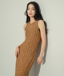 NEUNA（ヌナ）の「ワッフルペンシルドレス（ワンピース・レディース）」