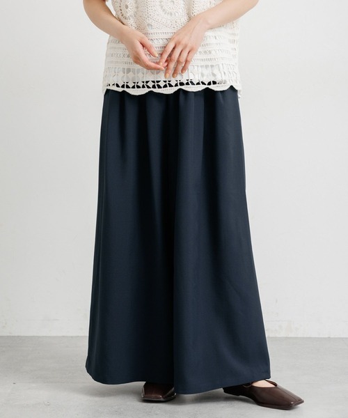 studio CLIP（スタディオクリップ）の「ウエストドロストスカーチョ（その他パンツ・レディース・モカ/ネイビー/ブラック・FREE）」の3枚目の写真