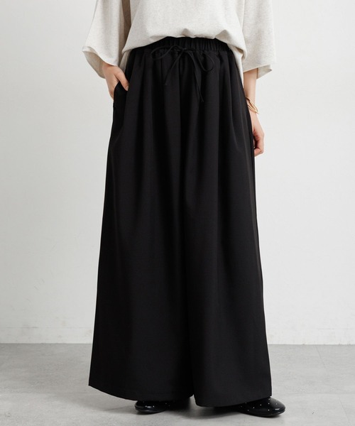 studio CLIP（スタディオクリップ）の「ウエストドロストスカーチョ（その他パンツ・レディース・モカ/ネイビー/ブラック・FREE）」の10枚目の写真