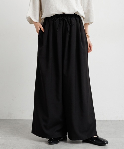 studio CLIP（スタディオクリップ）の「ウエストドロストスカーチョ（その他パンツ・レディース・モカ/ネイビー/ブラック・FREE）」の11枚目の写真