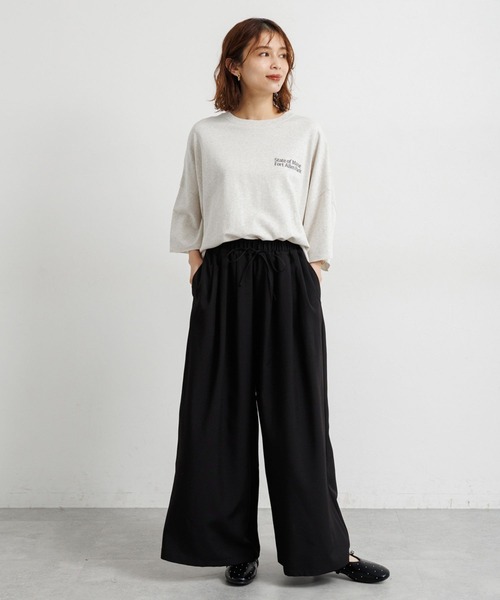 studio CLIP（スタディオクリップ）の「ウエストドロストスカーチョ（その他パンツ・レディース・モカ/ネイビー/ブラック・FREE）」の13枚目の写真
